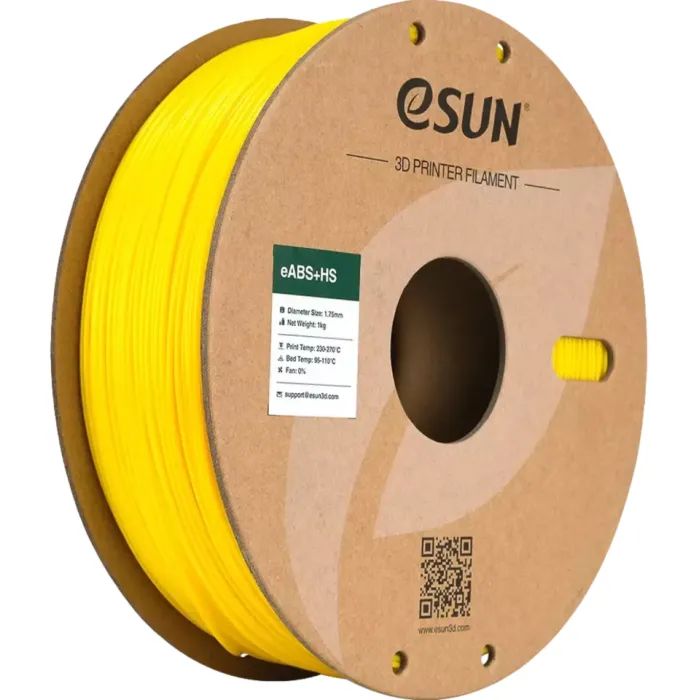 Пластик для 3D-принтера eSUN eABS-HIGH SPEED 1кг, 1.75мм, YELLOW (EABS+HS-P175Y1)