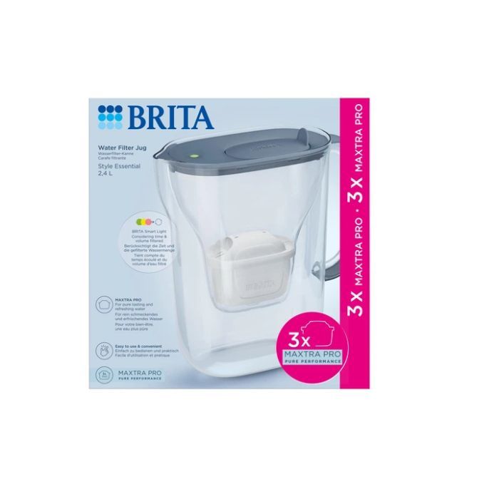 Фильтр-кувшин Brita Style Essential MXPro 2.4л + 3 картриджа сіро-блакитний (1058103) изображение 12