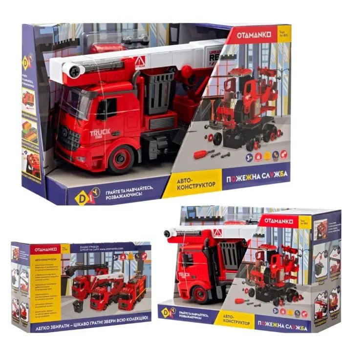 Конструктор Otamanko АВТОКОНСТРУКТОР Пожарная стремянка (YW9080A) изображение 13