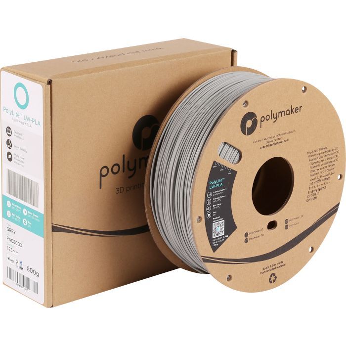 Пластик для 3D-принтера Polymaker PLA POLYLITE LW 1,75mm 0,8kg BRIGHT YELLOW (PA08009) изображение 3