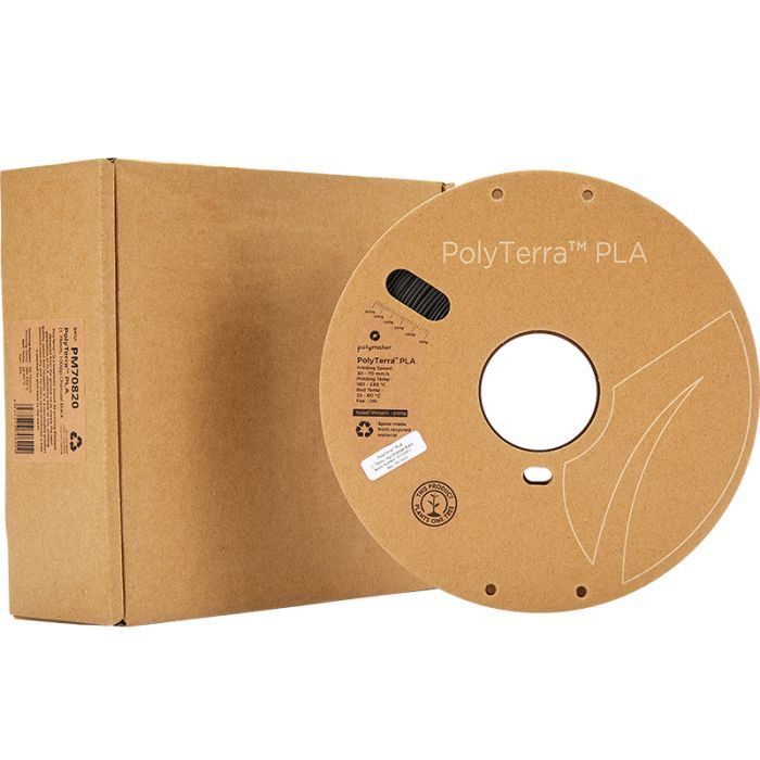Пластик для 3D-принтера Polymaker PLA PolyTerra 1,75mm 1kg CHARCOAL BLACK (PM70820) зображення 4