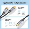 Кабель мультимедийный USB-C M to 2xRCA F 0.5m black Vention (BGVHD) изображение 3