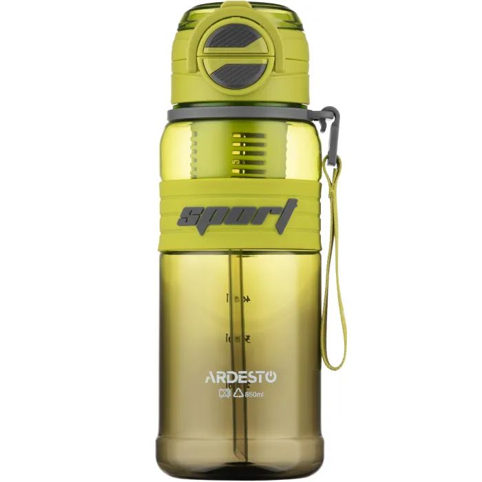 Пляшка для води Ardesto Urban 850мл, пластик, білий (AR2285UW) зображення 2