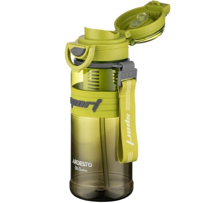 Пляшка для води Ardesto Urban 850мл, пластик, білий (AR2285UW) зображення 5