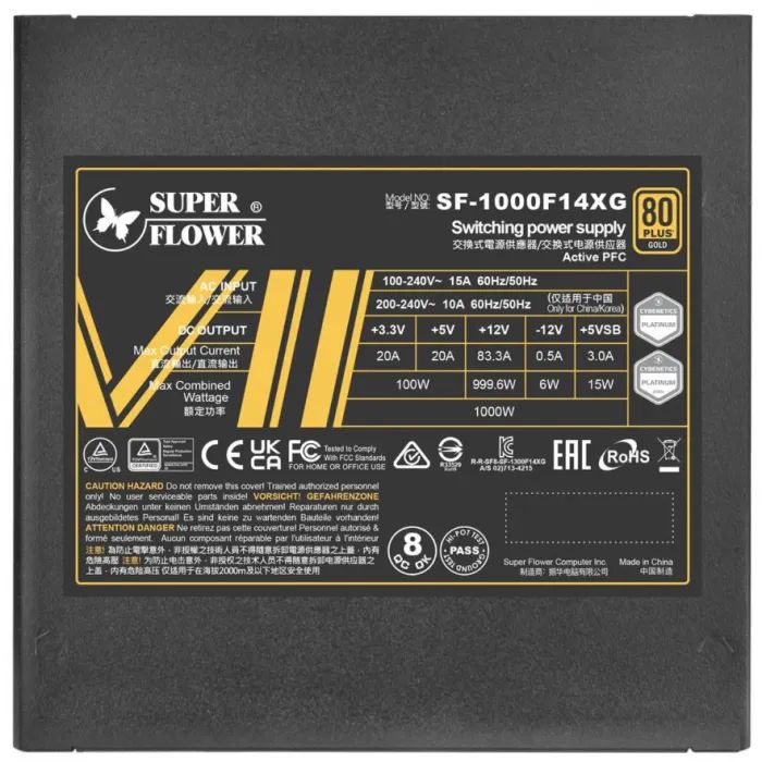 Блок питания Super Flower 1000W LEADEX VII GOLD (SF-1000F14XG) изображение 5