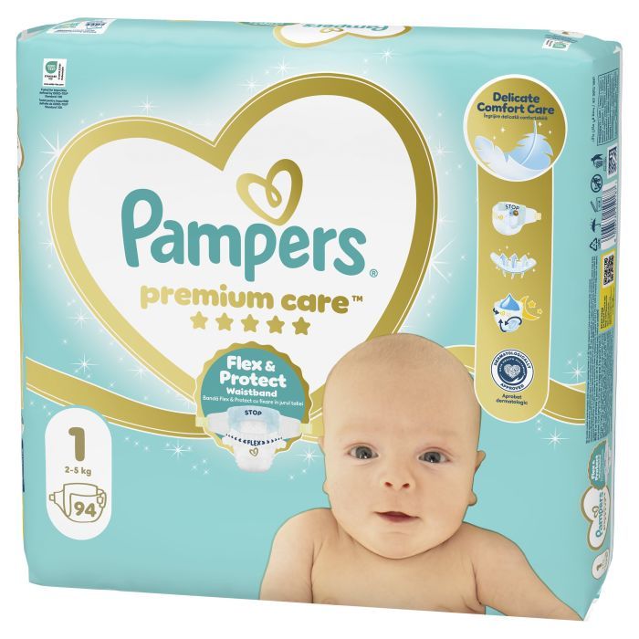 Подгузники Pampers Premium Care Розмір 1 (2-5 кг) 72 шт (8006540858073) изображение 2