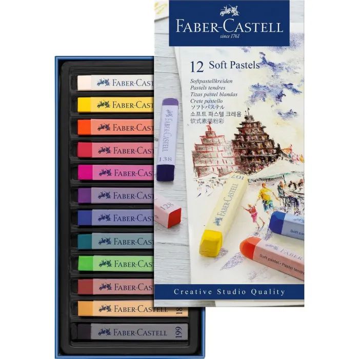 Пастель Faber-Castell GoldFaber, м'яка, 12 кольорів (128312) (16793) изображение 2