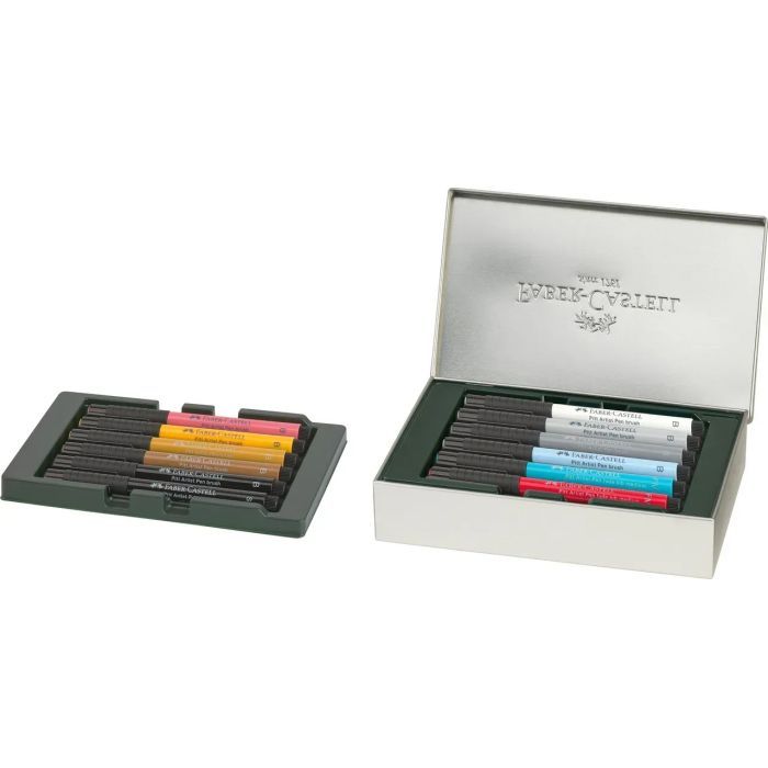 Лайнер Faber-Castell набор капиллярных ручек Pitt Artist Pen Set London, 12 шт (33018) изображение 4