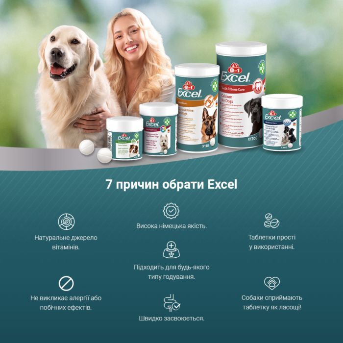 Вітаміни для собак 8in1 Excel Multi Vitamin Senior мультивітамін 70 шт (4048422183907) зображення 4