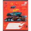 Зошит Kite Hot Wheels, 12 аркушів, коса лінія (HW26-235) зображення 2