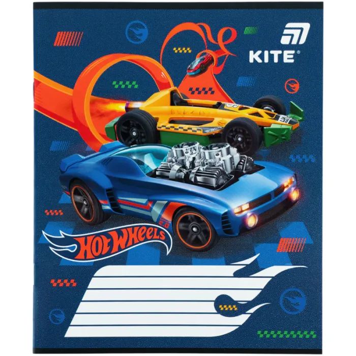 Зошит Kite Hot Wheels, 12 аркушів, коса лінія (HW26-235) зображення 8