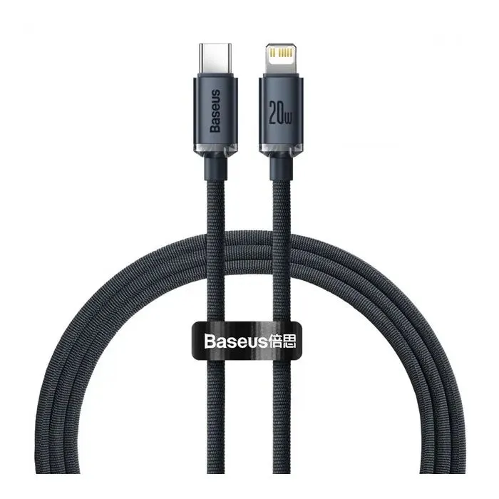 Дата кабель USB-C to Lightning 1.2m 20W black Baseus (CAJY000201)