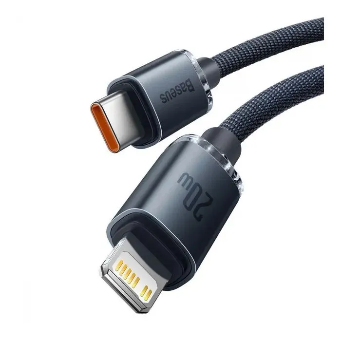 Дата кабель USB-C to Lightning 1.2m 20W black Baseus (CAJY000201) изображение 2