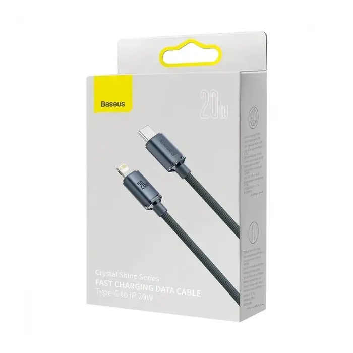 Дата кабель USB-C to Lightning 1.2m 20W black Baseus (CAJY000201) изображение 4