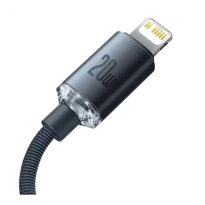 Дата кабель USB-C to Lightning 1.2m 20W black Baseus (CAJY000201) изображение 5