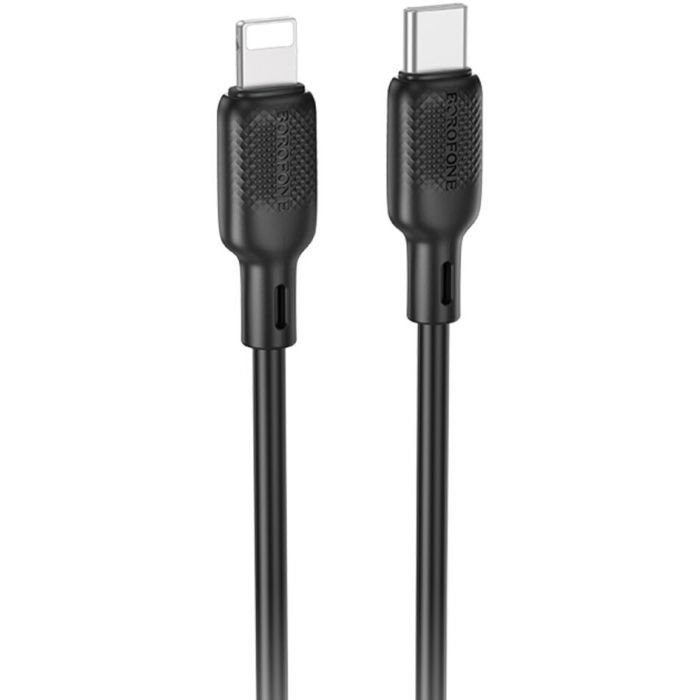 Дата кабель USB-C to Lightning 1.0m silicone BX113 Lenny white BOROFONE (6941991115387)