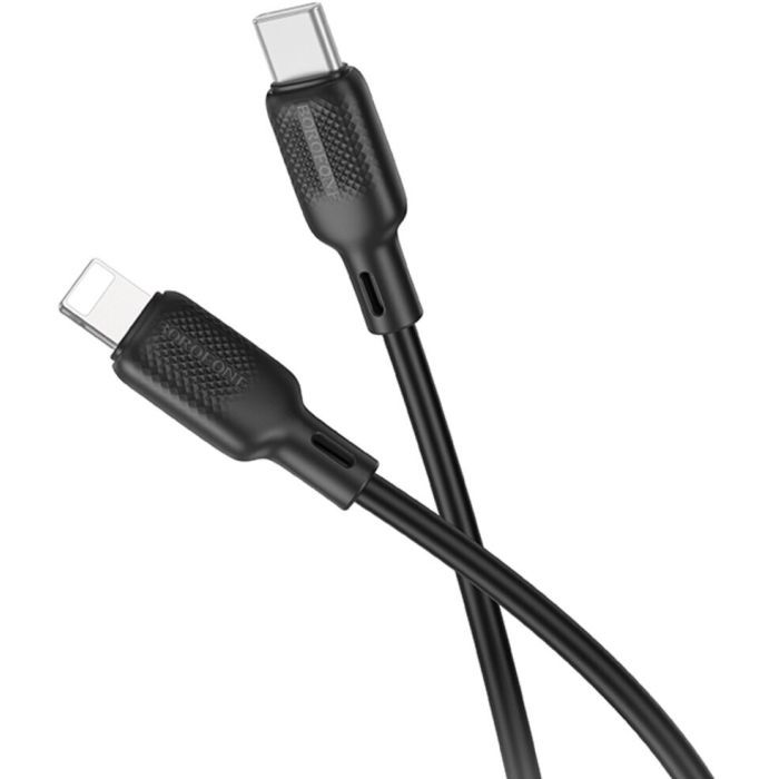 Дата кабель USB-C to Lightning 1.0m silicone BX113 Lenny white BOROFONE (6941991115387) изображение 2