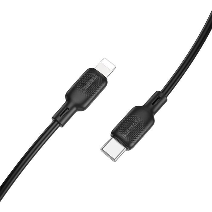 Дата кабель USB-C to Lightning 1.0m silicone BX113 Lenny white BOROFONE (6941991115387) изображение 3