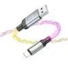 Дата кабель USB 2.0 AM to Lightning 1.0m U112 Shine gray HOCO (6931474788801) изображение 4