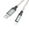 Дата кабель USB 2.0 AM to Lightning 1.0m U112 Shine gray HOCO (6931474788801) изображение 5