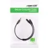Кабель мультимедийный 3.5mm M to 2x3.5mm F black Ugreen (UGR-30620) изображение 3
