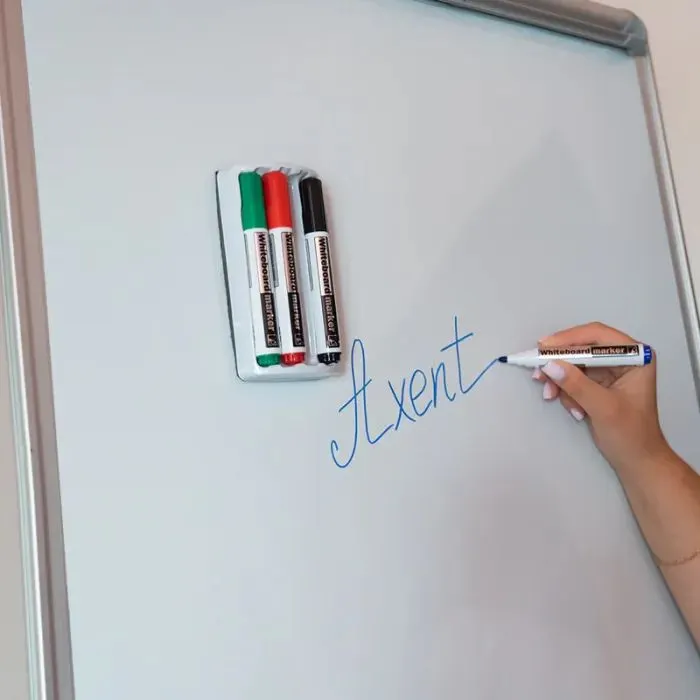 Набір маркерів Axent Whiteboard D2800: 4 маркери та магнітний тримач-губка (D2800-80) зображення 2