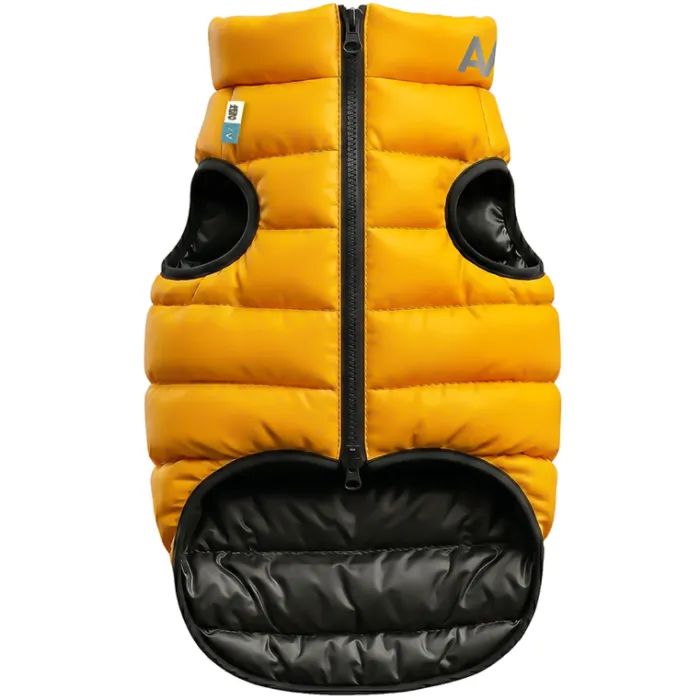 Курточка для тварин Airy Vest двостороння жовто-чорна L55 (1567)