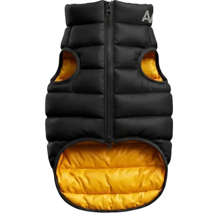 Курточка для тварин Airy Vest двостороння жовто-чорна L65 (1568) зображення 2