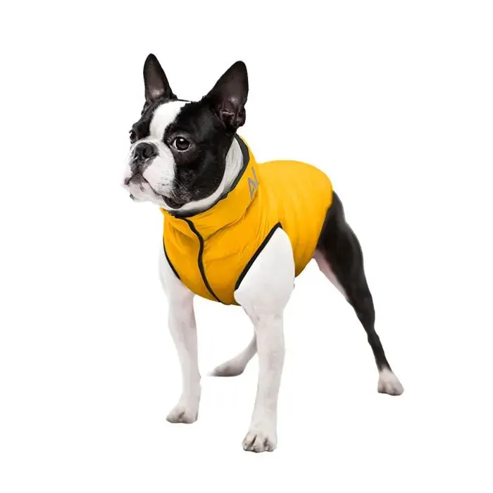 Курточка для тварин Airy Vest двостороння жовто-чорна L65 (1568) зображення 4
