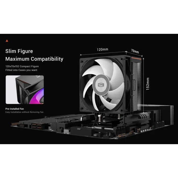 Кулер до процесора PcCooler RT400 Digital ARGB BK зображення 12