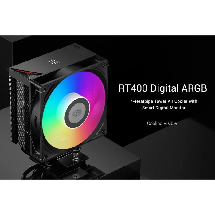 Кулер до процесора PcCooler RT400 Digital ARGB BK зображення 7