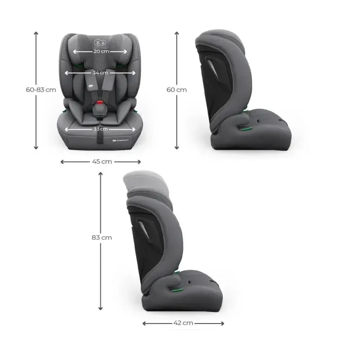 Автокресло Kinderkraft Comfort Up 2 Plus i-Size Grey (KCCOUP02GRYPL00) (5902533931446) изображение 6