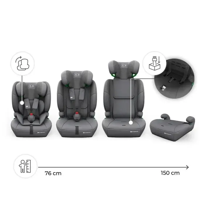 Автокресло Kinderkraft Comfort Up 2 Plus i-Size Grey (KCCOUP02GRYPL00) (5902533931446) изображение 9