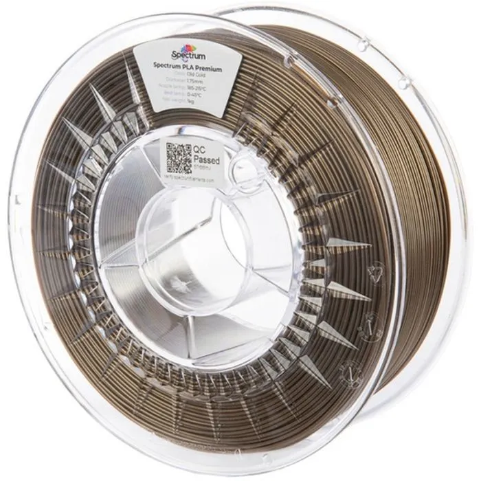 Пластик для 3D-принтера Spectrum PLA Premium 1.75mm 1kg Gold, Old (80850)
