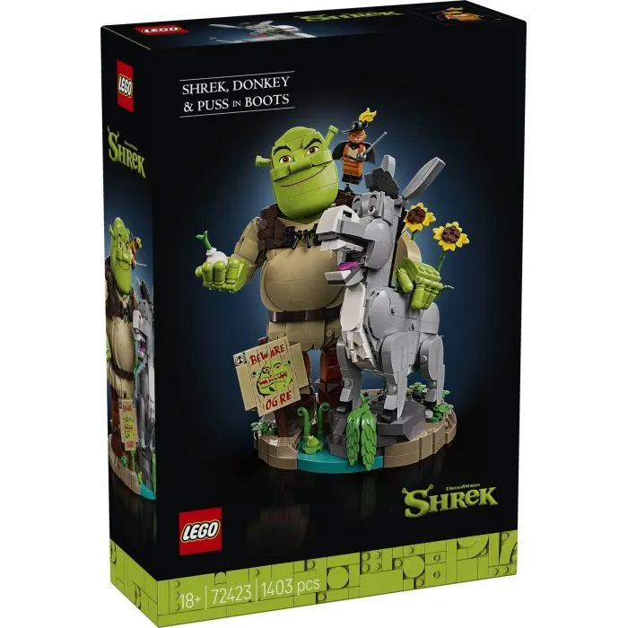 Конструктор LEGO Icons Шрек, Осел и Кот в сапогах (72423)