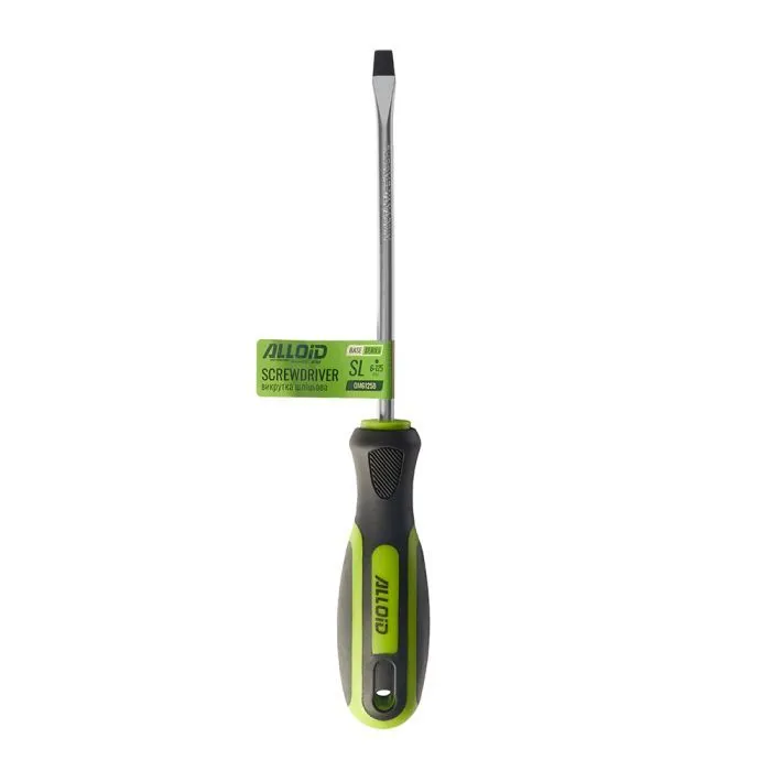 Викрутка Alloid Base, шліцева, 6мм*125мм (OM6125B) зображення 5