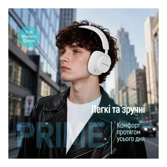 Наушники ColorWay Prime White (CW-HBT01WT) изображение 5