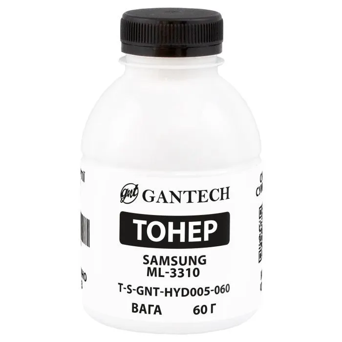 Тонер Samsung ML-3310, bottle 60g Gantech (TSM-HYD005-060)