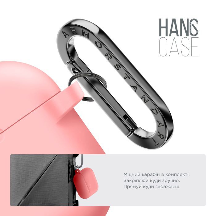 Чехол для наушников Armorstandart Hang Case For Apple AirPods Pro 3 Scarlet (ARM88283) изображение 4