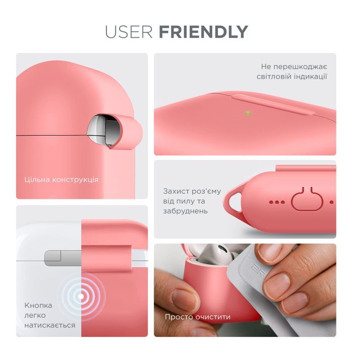 Чехол для наушников Armorstandart Hang Case For Apple AirPods Pro 3 Scarlet (ARM88283) изображение 5