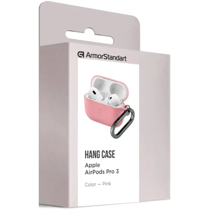 Чехол для наушников Armorstandart Hang Case For Apple AirPods Pro 3 Pink (ARM88280) изображение 8