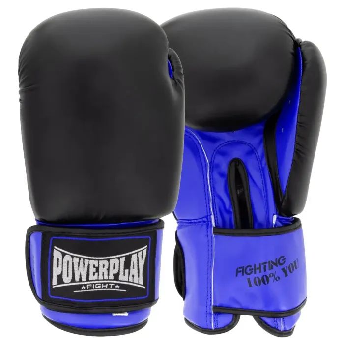 Боксерські рукавички PowerPlay 3004 Classic Чорні 8 унцій (PP_3004_8oz_Black)