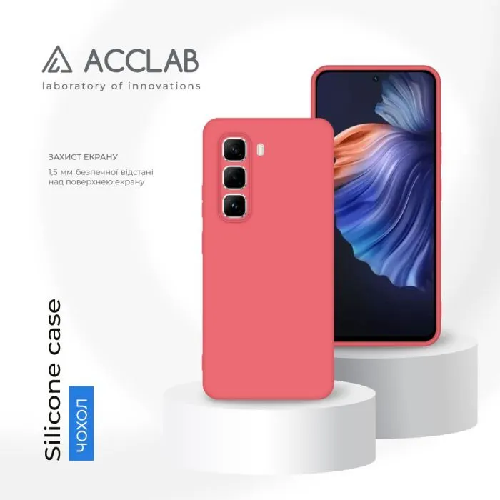 Чохол до мобільного телефона ACCLAB Silicone Infinix Hot 50 Pro Orange (1283126616570) зображення 4