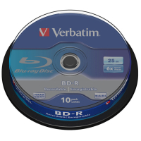 Фото - Оптичний диск Verbatim Диск BD  25Gb 6x Cacke 10шт  43742 (43742)