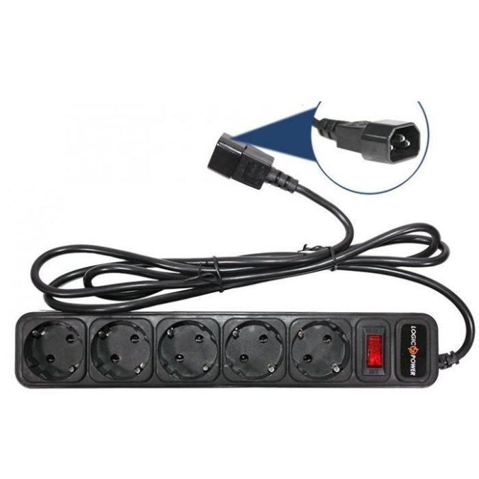 Сетевой фильтр питания LogicPower LP-X5-UPS 3.0м, 0,75mm2, 10A (2754) изображение 3