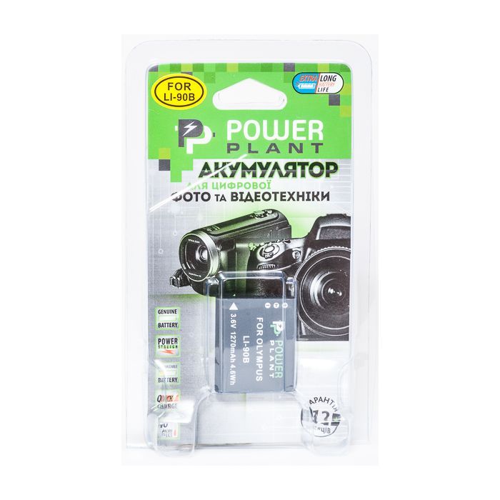 Акумулятор до фото/відео PowerPlant Olympus Li-90B (DV00DV1307) зображення 3
