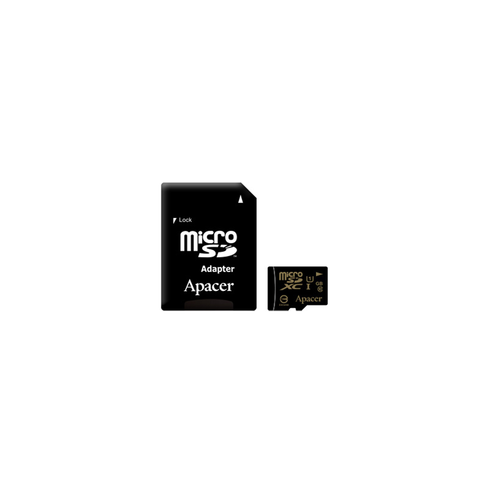 Карта памяти Apacer 8GB microSDHC UHS-I Class10 w/ 1 Adapter RP (AP8GMCSH10U1-R)