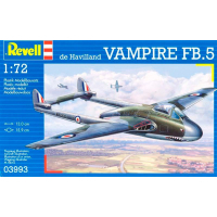 Сборная модель Revell Самолет Vampire Mk.I RAF 1:72 (3993)