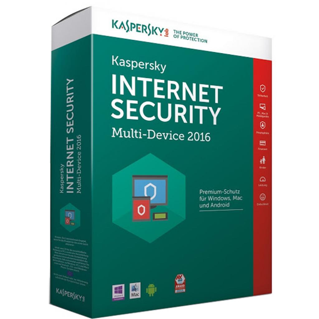 Антивирус Kaspersky Internet Security 2016 Multi-Device 2+1 ПК 1 рік Renewal Box (KL1941OBBFR16)