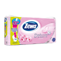 Туалетная бумага Zewa Deluxe 3-слойная Орхидея Розовая 8 шт (7322540569513)